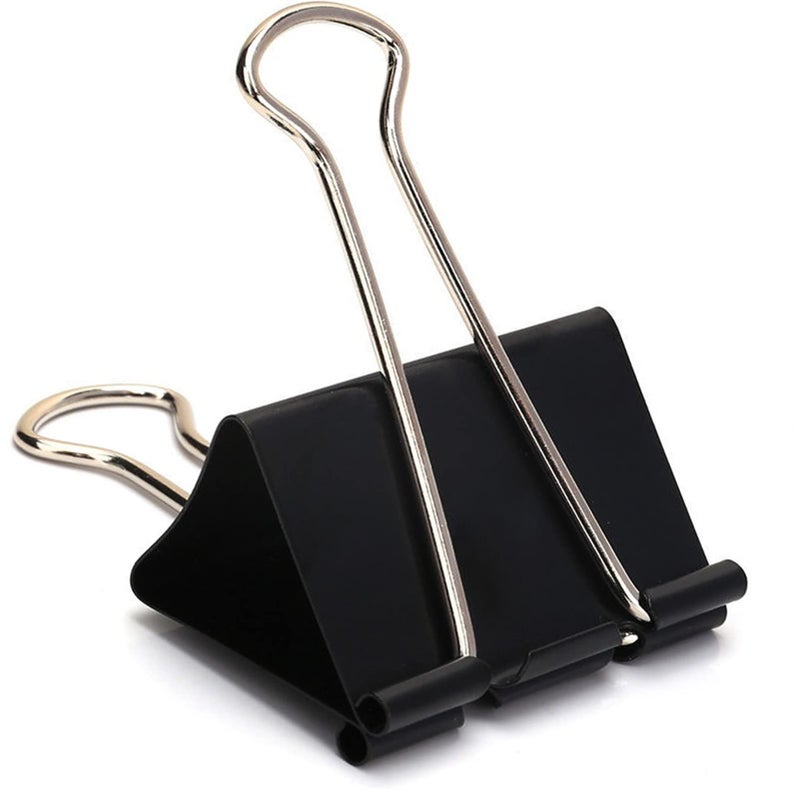KAKAMINA Extra Large Binder Clips 2.4 Inch (24 Pack)  Upgrade Giant Paper Clips Big Clips Paper Clamps for Office and Home Supplies  Black - Image 1